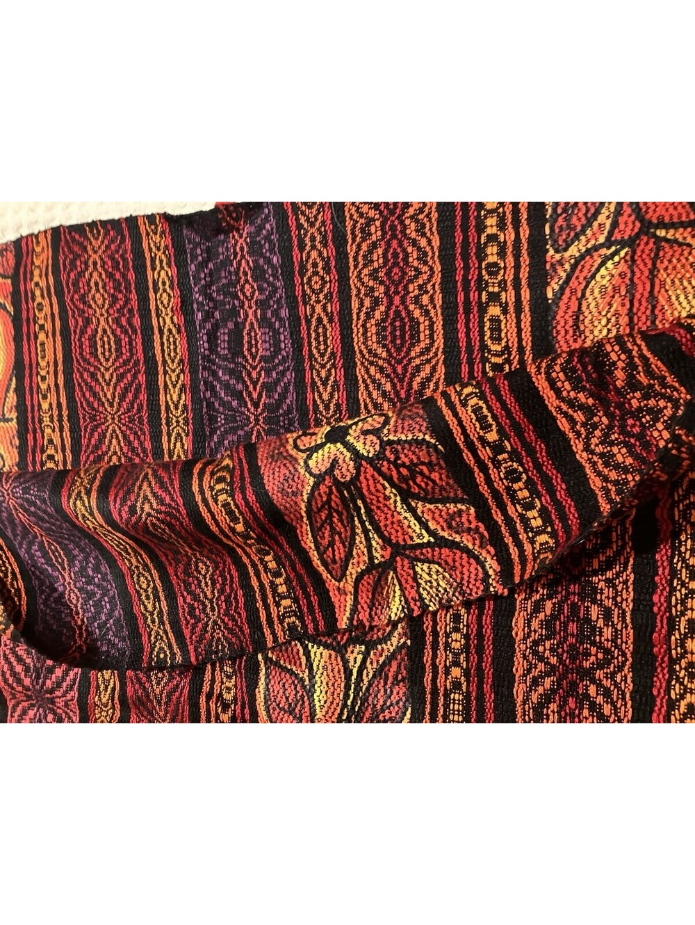 Peruvian Fabric 36”x216” Great For Cerimonial Clothing Or Blankets, Heavy